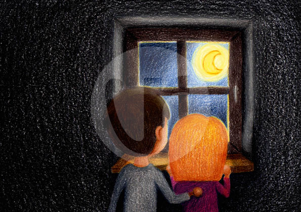 Illustrationen (S.32) für mein Kinderbuch "Besuch in der Weihnachtswerkstatt"