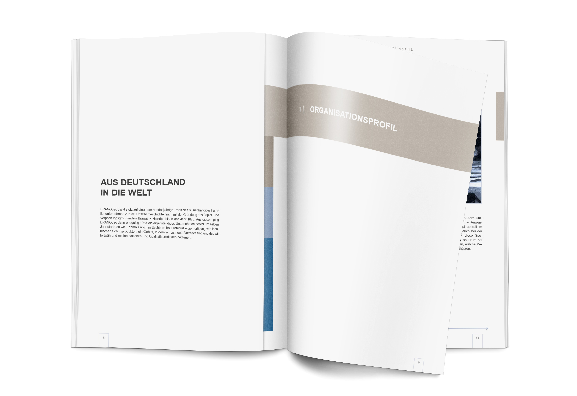 Broschüren-/Buchgestaltung und Infografiken/Illustrationen: BRANOpac Nachhaltigkeitsbericht (Auszug - S.8)