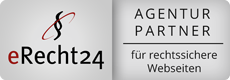 eRecht24 - Agentur-Partner-Siegel für rechtssichere Webseiten