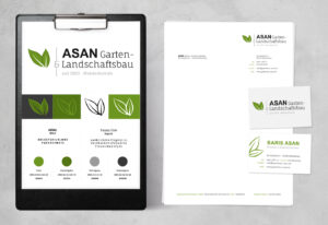 Logo- & Corporate-Design: ASAN Garten- & Landschaftsbau bei Gießen