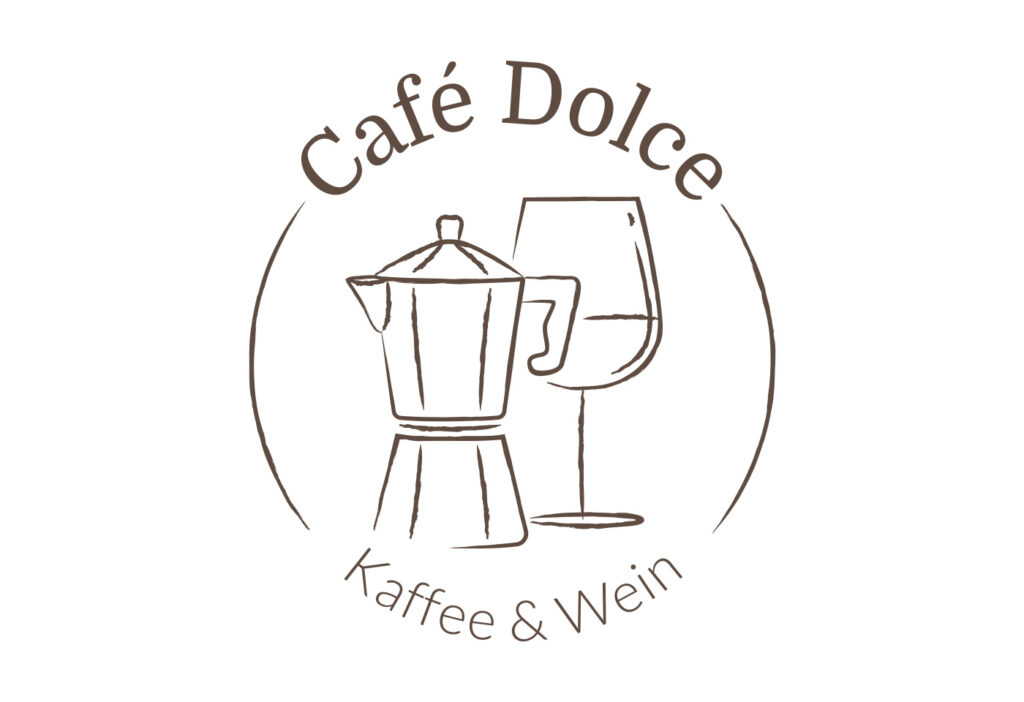 Logodesign: Café Dolce - Kaffee & Wein in Wetzlar