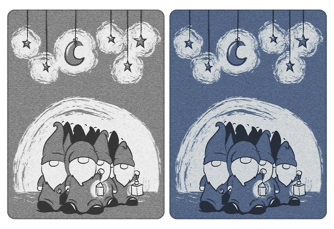 Illustration & Produduktdesign: Kolter mit Wichteln, Wichtelkolter, Weihnachtskolter