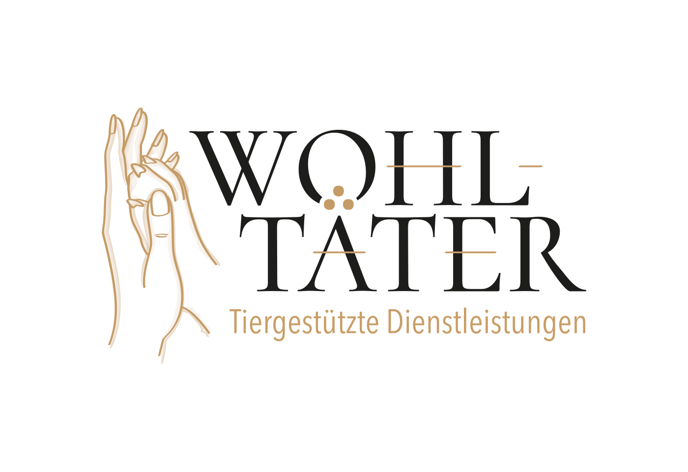 Logodesign: WOHLTAETER - tiergestütze Dienstleistungen von Pauline Späth