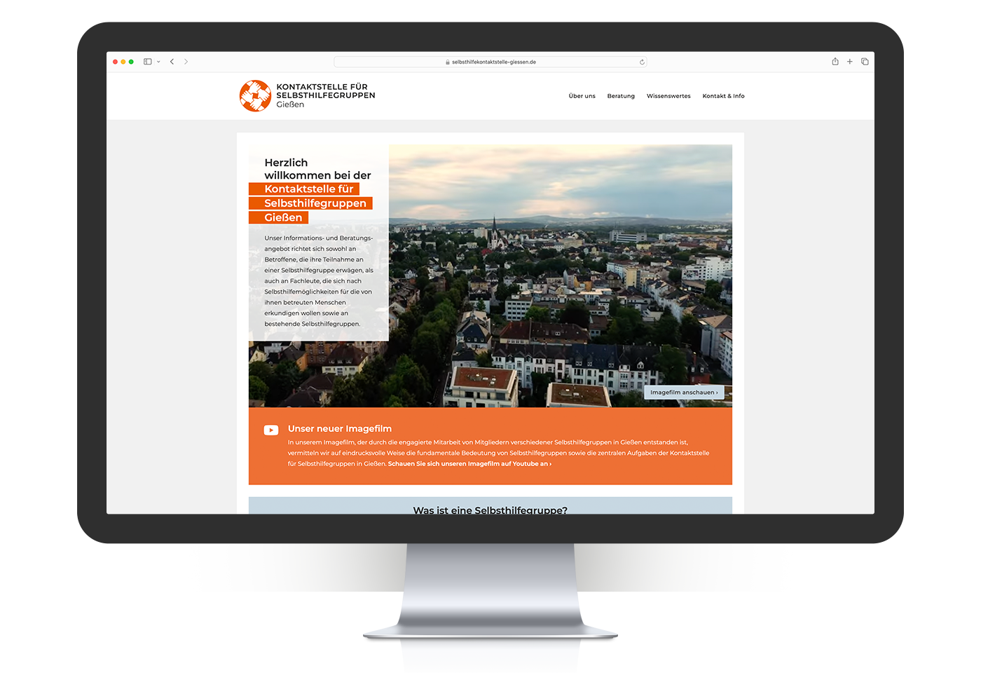 Wordpress-Website und Blog für die Selbsthilfe Kontaktstelle in Gießen – inklusive responsivem Webdesign