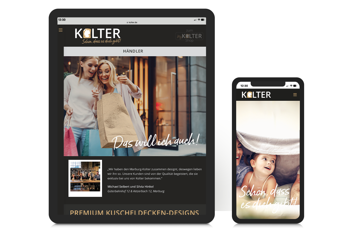 Responsives Webdesign und Blog für das Unternehmen "Kolter GmbH"